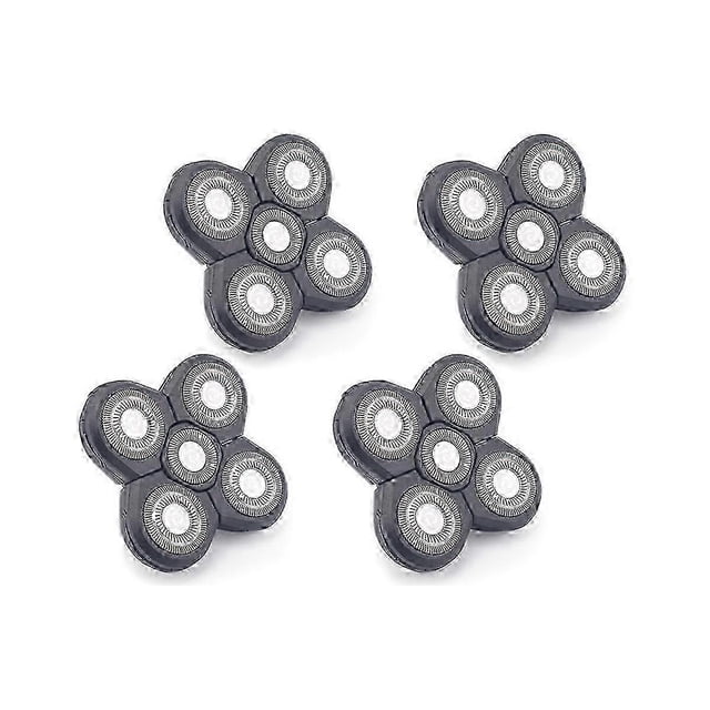2025 4 Pcs Tête de Rasoir compatible Rasoir Électrique 5 Coupeurs Tête Flottante Étanche Acier Inoxydable Cadeau