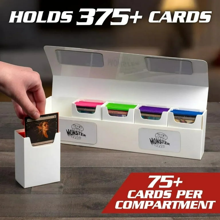山*太様 MONSTER COLLECTION 2 トレーディングカード 15 Monster Protectors Magnetic Five Deck Box - Red, Holds 375 Gaming