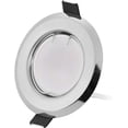 thumbnail image 2 of Juego de 3 focos LED empotrables ultraplanos con módulo de foco de 220 V, 3 bombillas regulables de 5 W, orificio de 55 mm, regulable, blanco cálido de 3000 K, ángulo de haz de 120°, 2 of 5