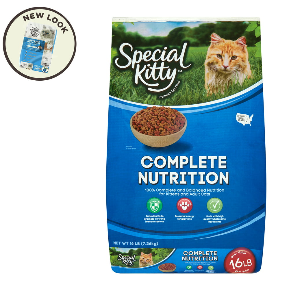 Special Kitty Complete Nutrition Premium Cat Food, 16 lb