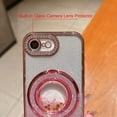 thumbnail image 3 of for iPhone 16e Case, Moving Liquid Sparkle Glitter Case with Kickstand, Women Bling Flowing Liquid Floating Rhinestones Ring Cover with Camera Lens Protector for iPhone 16e 6.1'' (Silver), 3 of 12