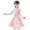 Pink, variant on Otqutp Chinese Calendar New Year Dress for Girls, Princess 𝗙airy 𝗛anfu with Flower Embroidery, Kids Traditional Retro Clothes