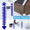 thumbnail image 1 of Decoración exterior de medidor de hierro forjado de 24" • Regla de medición de copos de nieve navideña • Estaca metálica de acero con pies autonivelantes, 1 of 6