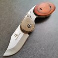 thumbnail image 3 of High-Quality Folding Knife | Wood Handle | 440C Steel Blade | Portable Pocket Knife for EDC, Camping, and Survival, 3 of 6