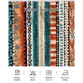 thumbnail image 5 of Bohemian Patterns Ruffle Bed Skirt King Size Retro Seamless Stitching Adjustable Elastic Dust Bed Skirts Wrap Around Bedskirt Wrinkle Free Easy Fit with 16 Inch Drop, 5 of 8