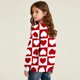 thumbnail image 5 of Sudadera sin capucha para niño, con estampado del Día de San Valentín, de manga larga, informal, deportiva, con capucha, sudadera de manga larga sin capucha, top con inserciones en los hombros, blusa, 5 of 8