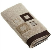 Metropolis Embroidered Hand Towel - Linen