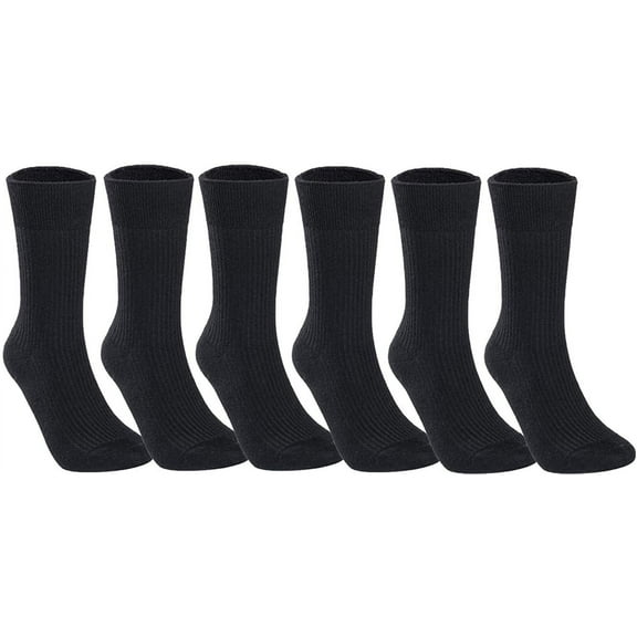 Lian LifeStyle Big Girl's Women's Gorgeous Wool Blend Crew Socks L1861 Size 6-9