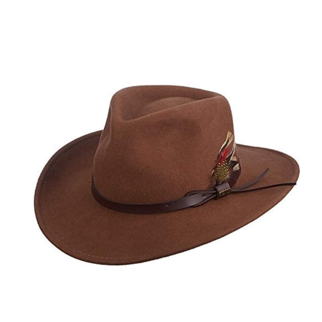 Scala Classico Sombrero Outback de fieltro triturable para hombre