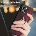 thumbnail image 4 of SaniMore Case for iPhone 14 Pro 6.1" 2022, Python Pattern Skin Lens All-inclusive 360 Degree Ratating Kickstand Anti-scratch Slim Lightweight Wireless Charging Fashion Luxury Shell, Red, 4 of 12