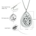 thumbnail image 2 of Stainless Steel Tree of Life Hollow-out Teardrop Essential Oil Diffuser Pendant Aroma Locket Aromatherapy Necklace, 2 of 5