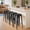 Black, variant on VINEEGO 30 Inches Metal Bar Stools for Counter Height Indoor Modern Stackable Industrial Stools Set of 4 (Yellow)