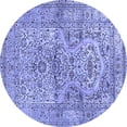 thumbnail image 1 of Ahgly Company Machine Washable Indoor Round Persian Blue Traditional Area Rugs, 6' Round, 1 of 4
