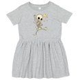 thumbnail image 3 of Inktastic Cute Dancing Skeleton Girls Toddler Dress, 3 of 5