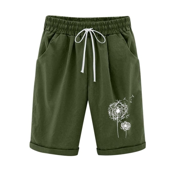 Pantalones Cortos Casuales de Cintura Elástica de Béisbol Impresos, Pantalones de Pijama con Cordón para el Hogar, la Playa, la Ropa de Dormir Y el Uso Diario