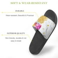 thumbnail image 3 of GZHJMY Stylish Slides for Women Men, Coloured Pineapple Marble Soft Flexible Slip-on Sandals Slippers, 3 of 7