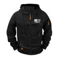 thumbnail image 1 of Hooded Jackets for Men Raglan Sleeve Men's Sporty Hooded Jacket with Multiple Pockets, 1 of 8