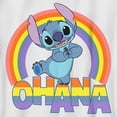 thumbnail image 2 of Boy's Lilo & Stitch Rainbow Ohana  Graphic Tee White X Large, 2 of 4