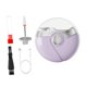 thumbnail image 2 of Cortauñas eléctrico portátil de bolsillo 3 en 1, herramienta compacta para uñas, dos velocidades. Violeta, 2 of 9