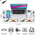 thumbnail image 5 of Long Mouse Pads for Desk,Dinosaur and Cactus Pattern Desk Mats on Top Of Desks, Desk Mouse Pad Extra Large with 3mm Non-Slip Base and Stitched Edge for Gaming,Office,Work,Home 31.5"x11.8", 5 of 6