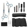 thumbnail image 3 of 12pcs Hair Cutting Scissors Kit Stainless Steel Haircut Shears Hairdressing Cape Clips Comb Set, 3 of 15