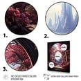 thumbnail image 3 of Designart "Surrealism Pink captivate Portal" Cityscapes Floater Framed Wall Art Living Room, 3 of 7
