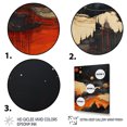 thumbnail image 3 of Designart "Jupiter Mars Bold I" Jupiter Metal Wall Art, 3 of 5