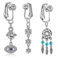 thumbnail image 5 of 1pc Fake Belly Button Ring Fake Clip On Belly Piercing Non Piercing Navel Ring, 5 of 5