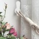 thumbnail image 2 of Set Of 4 Aluminum Alloy Curtain Hooks, Decorative Wall Mounted Window Curtain Drapery Tiebacks Holdbacks, Curtain Holder With Screws, Silver, 2 of 5