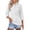11# White, variant on Polo Shirts for Women 3/4 Sleeve Tops Golf Tees 3-Button Collared Cotton Shirt Business Casual Green XL