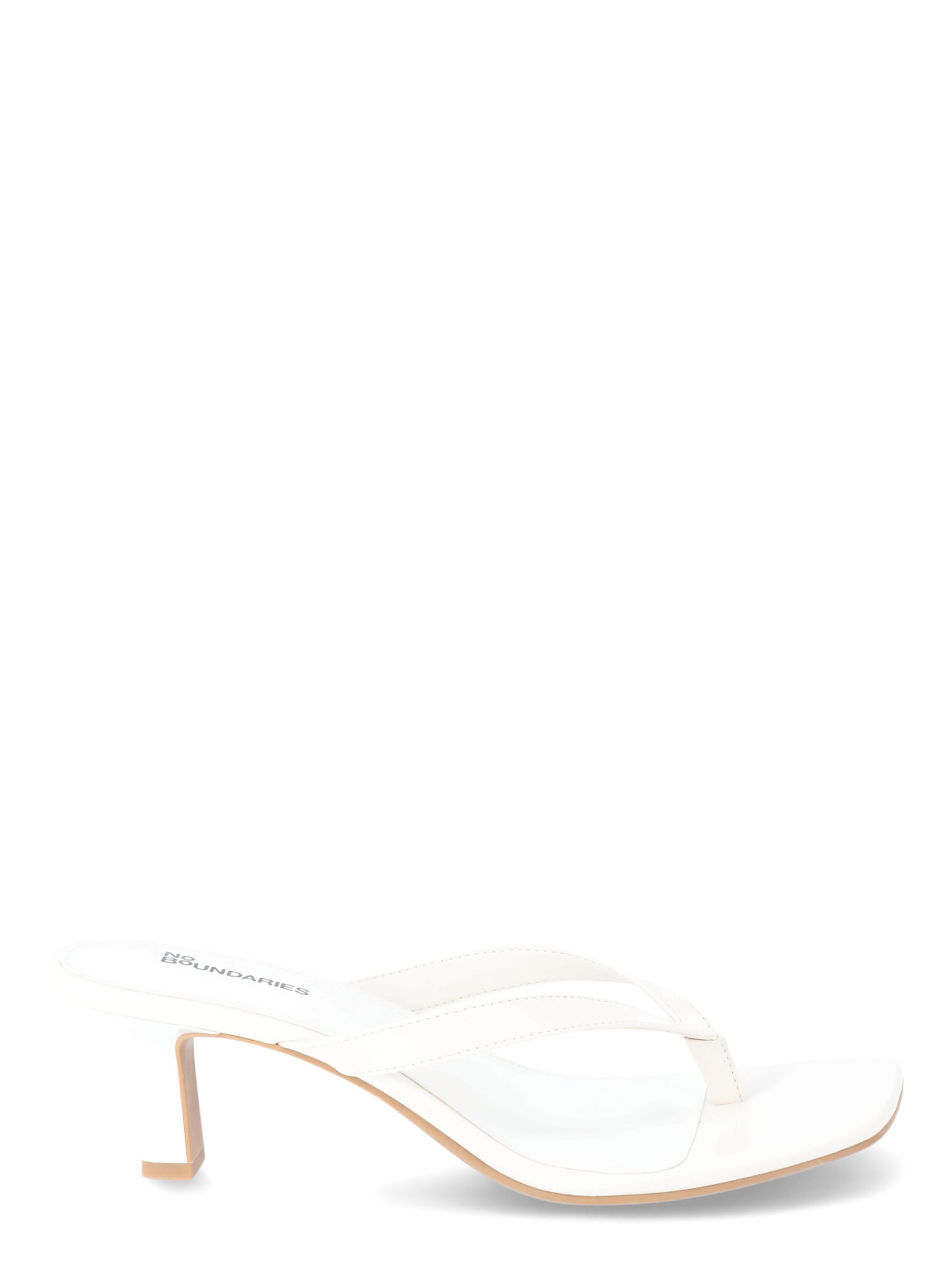 No Boundaries Women's Kitten Heel Thong Sandal