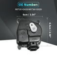 thumbnail image 4 of Motor de actuador de bloqueo de puerta eléctrica delantero trasero izquierdo derecho para Kia Rio 2006-2011 No.957351G020 Negro 2 pares, 4 of 7