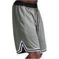 thumbnail image 4 of Men's Athletic Shorts Polyester Casual Solid Color Elastic Waist Drawstring 1 Pc, 4 of 6