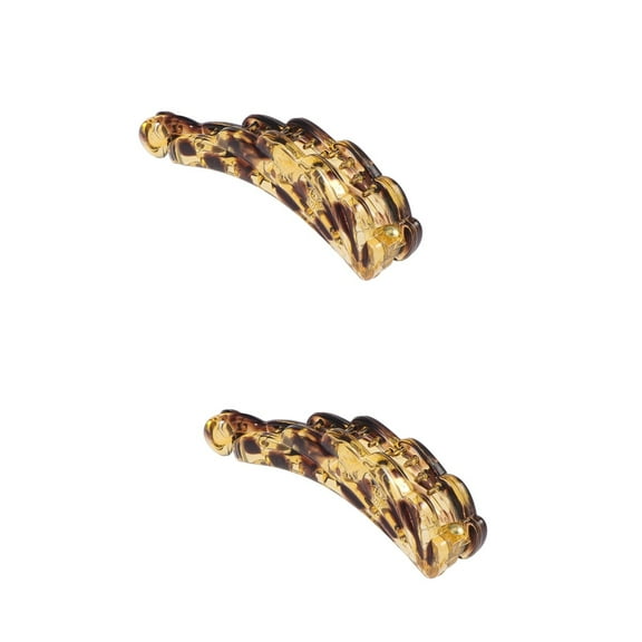 2-Pack Banana Hair Clips for Women, Stylish and Fashionable Barrettes for Miss, Trendy Hair Accessories