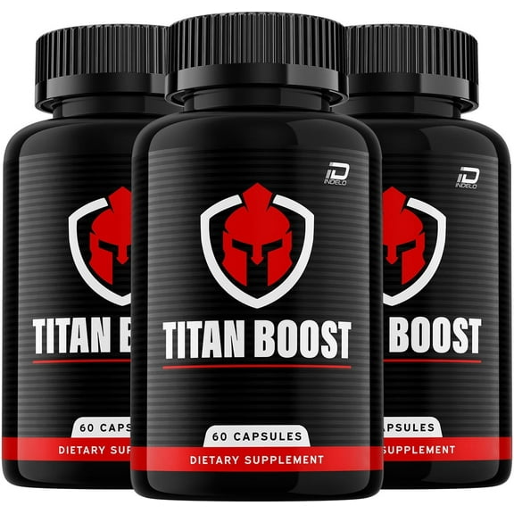 Titan Boost for Men Capsules, 3 Pack, 180 Capsules
