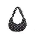 thumbnail image 1 of Bolso para Axila Ocio Mano Sencillo Mujer Con Tela Vaquera Fleco, 1 of 9