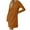 Orange1, variant on Diufon Womens Fall Sweatshirts Dresses Round Neck Long Sleeve Mini Dress Side Hem Split Dress