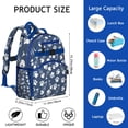 thumbnail image 6 of Cat Lover Gift School Backpack with Funny Cat Illustration, Boho Cat Aesthetic, and Abstract Cat Art for Students and Students, 6 of 6