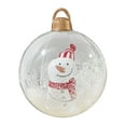 thumbnail image 2 of Fiudx Bolas Navideñas Inflables de Pvc de 60 Cm para Exteriores, con Acabado Brillante, Resistentes a La Intemperie, Ideales para Patio, Porche y Decoración Navideña. No Necesitan Electricidad, Inclu, 2 of 6
