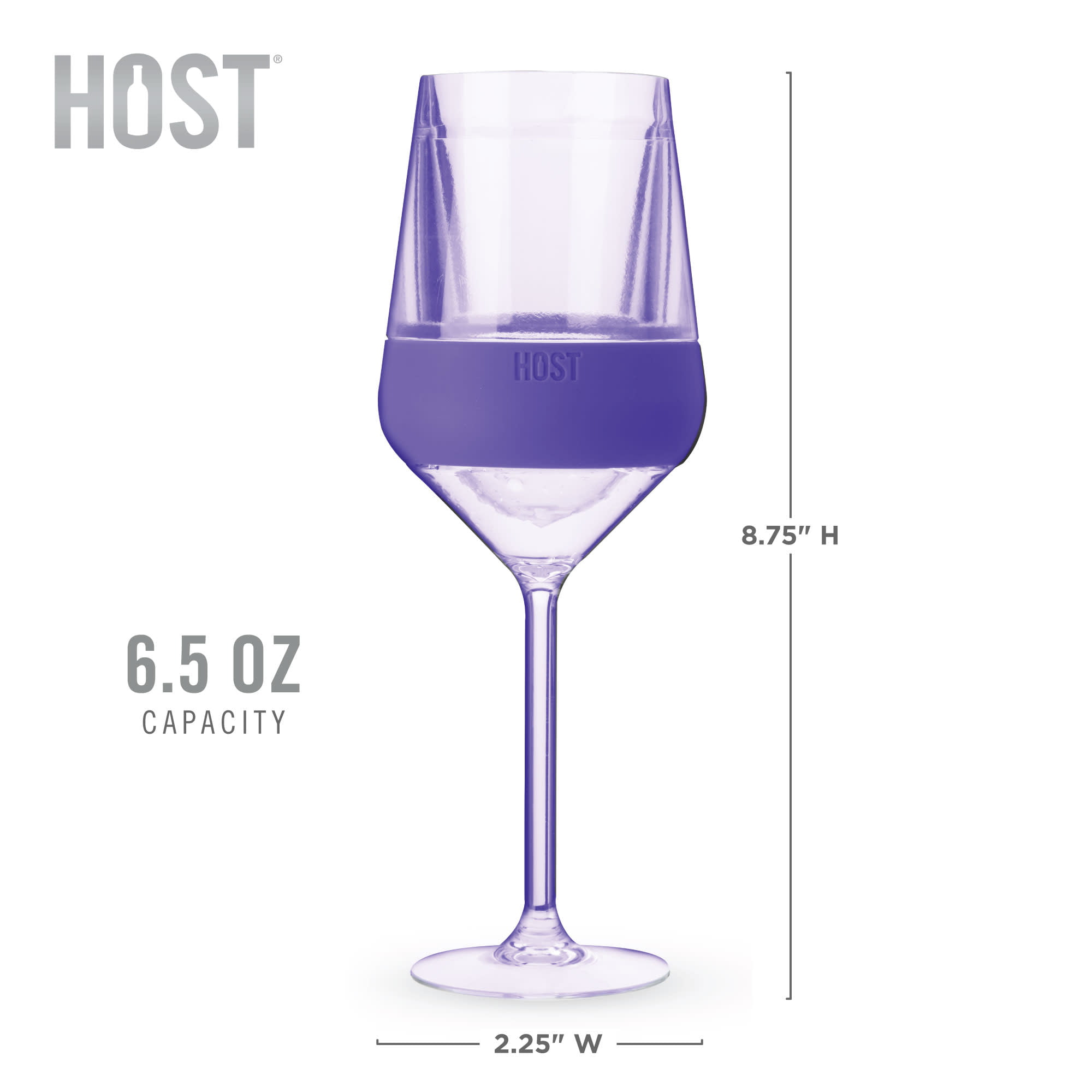 Host Wine Freeze XL Double-Walled Stemless Glasses Freezer Cooling Cups  with Active Gel and Insulated Silicone Grip, 12 Oz Plastic Tumblers, Set of  1, Mint 
