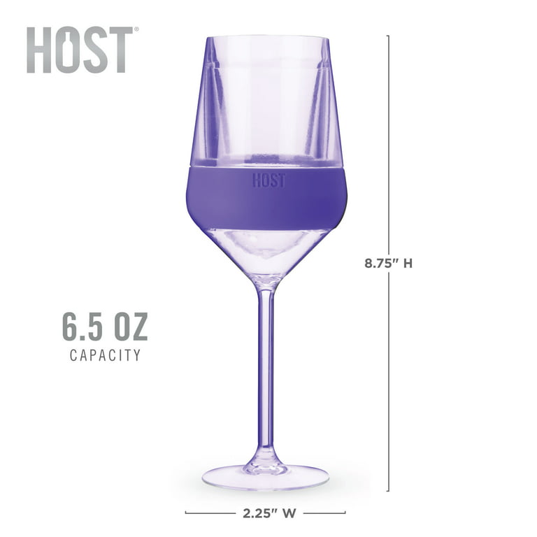 Host Cooling Wine Freeze Cup with Lid, Set of 2 Plastic Double Wall  Insulated Wine Tumbler Freezable Drink Vacuum Cup with Freezing Gel, Wine  Glasses for Red and White Wine, Gift Essentials