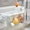 thumbnail image 3 of Interdesign 6032897 Everett Bath Caddy, Satin Silver, 3 of 5