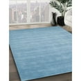 thumbnail image 3 of Ahgly Company Machine Washable Indoor Round Contemporary Denim Blue Area Rugs, 8' Round, 3 of 7