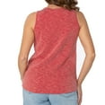 thumbnail image 2 of Women's Red Arizona Wildcats Blake Sandwash Rib-Knit Tri-Blend Tank Top, 2 of 2
