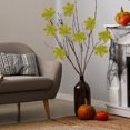 thumbnail image 4 of Artificial Maple Leaf Decorations, Textured Fabric Fall Foliage for Halloween, Harvest, Thanksgiving and Christmas Transition Decor, Party Tables, Garlands and Home Displays, 4 of 4