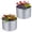 Sliver 2pcs, variant on Costway 1 PCS 24” x 24” x 11.5” Galvanized Raised Garden Bed, Round Outdoor Planter Box with Open-Ended Base Sliver