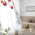 thumbnail image 5 of Horivan Christmas Window Curtain Polyester Holiday Decor with Festive Print for Seasonal Home Styling Living Room Bedroom Decoration Easy Install Waterproof Durable, 5 of 8