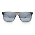 thumbnail image 5 of Polarized Mens Refined Rectangle Color Mirror Sport Horn Rim Sunglasses Slate - Silver Mirror, 5 of 8