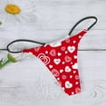 thumbnail image 5 of XIAONU WoMens Thong Panties Stretch Heart Print Low-Rise Underwear Comfortable Breathable Daily Casual Wear, 5 of 6