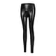 thumbnail image 5 of Leggings de cuero PU brillante y sexy para mujer: pantalones ajustados de cintura alta, tejido elástico, ropa de club/casual, largo completo, tallas S-XL., 5 of 6